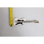 Dolce & Gabbana Gold Brass Logo Beaded Guitar Pin Brooch