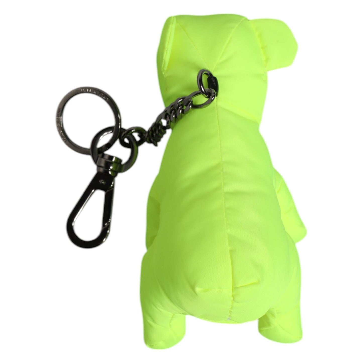 Dolce & Gabbana Green Bear Embroidered Logo Keychain Clasp Keyring SMY10650