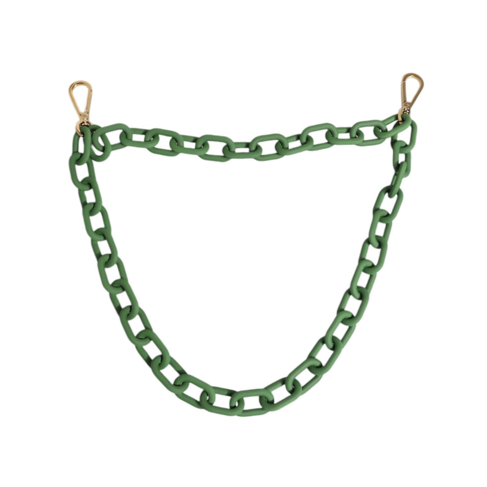 Dolce & Gabbana Green Plexy Acrylic Chunky Gold Hardware Wallet Chain SMY10645