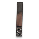 Dolce & Gabbana Silver Tone Brass Logo Branded Tie Clip Bar SMY10694