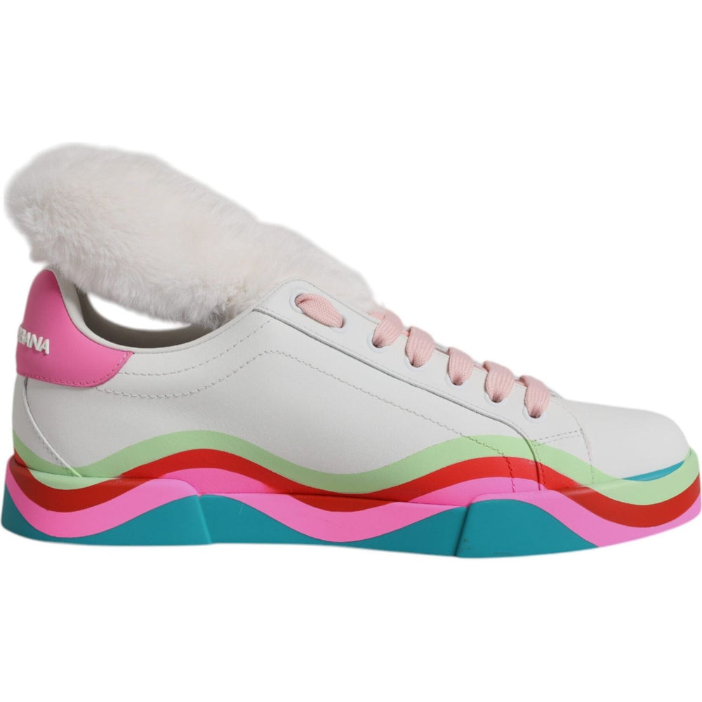 Dolce & Gabbana Multicolor Low Top Trainers Sneakers Shoes LA12552-34