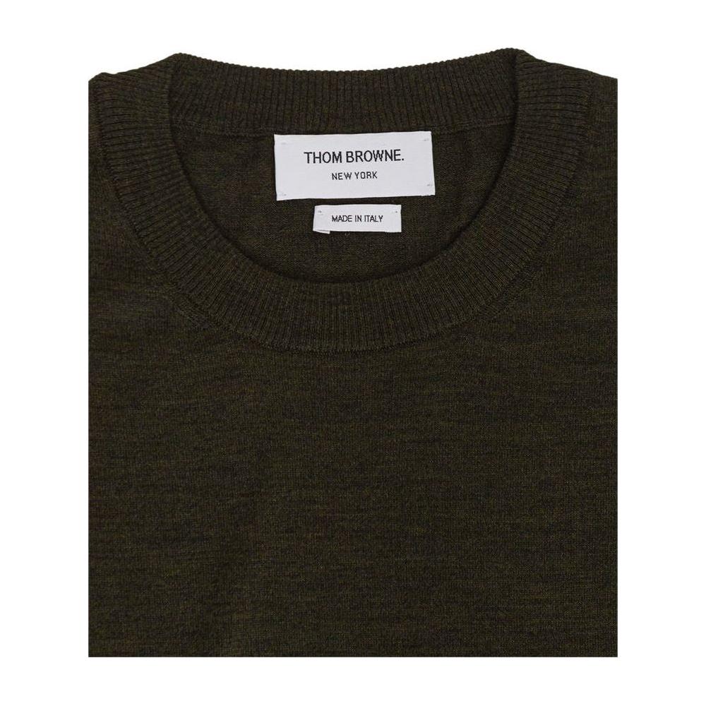 Thom Browne Green Wool Sweater Thom Browne Black