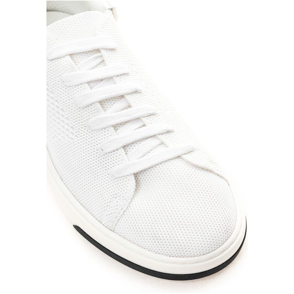 Casadei Elegant White Leather Sneakers Casadei White Smoke