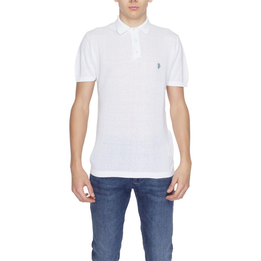 U.S. POLO ASSN. White Cotton Sweater US-13435100008-IT46 | M