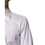 Dolce & Gabbana White Cotton Collared Dress Formal Shirt TSH878539-39