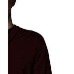 Dolce & Gabbana Maroon Cashmere V-neck Men Pullover Sweater TSH85178-50