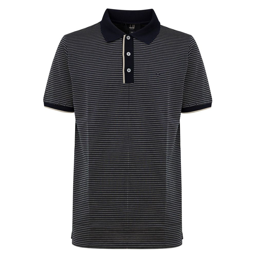 Dunhill Blue Cotton Polo Shirt DU-904867320013782-M