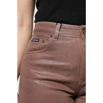Dolce & Gabbana Brown Cotton High Waist Tapered Denim Jeans PAN75956-42
