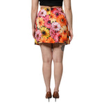 Dolce & Gabbana Multicolor Floral High Waist Mini Skirt SKI2127-36