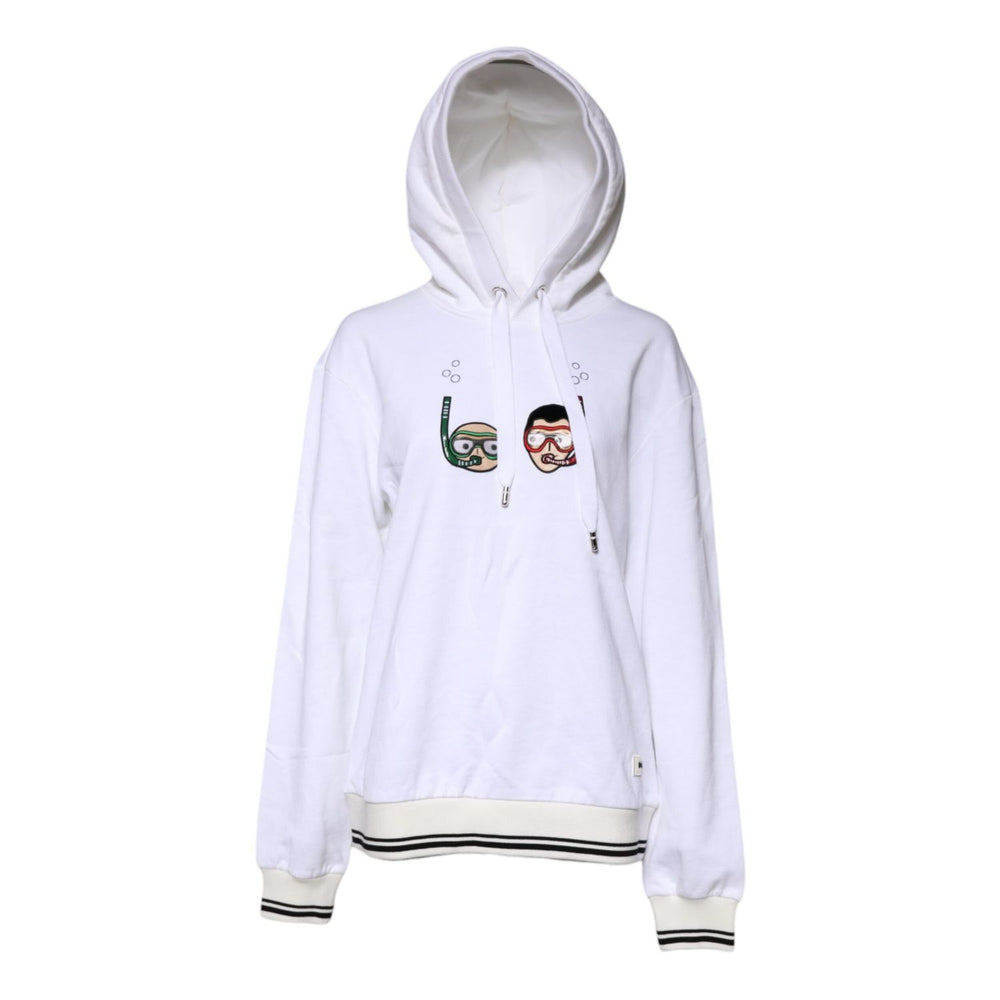Dolce & Gabbana White #DGFamily Hooded Sweatshirt Sweater TSH86957-38