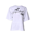 Dolce & Gabbana White Printed Cotton Round Neck Top T-shirt TSH87261-38