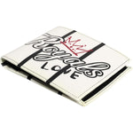 Dolce & Gabbana White Leather DG Crown Royals Bifold Card Holder Wallet