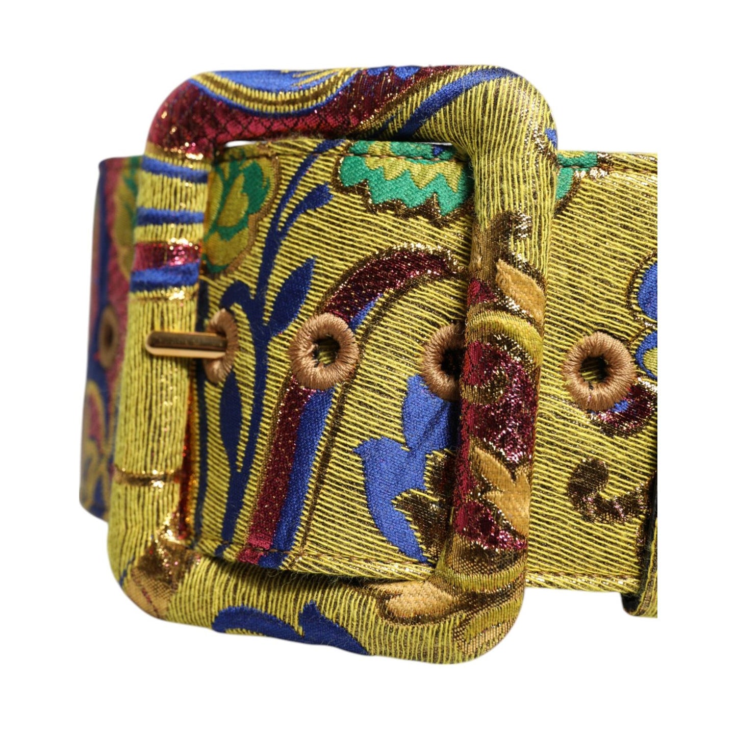 Dolce & Gabbana Multicolor Floral Jacquard Wide Waist Belt WMB487-75