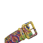 Dolce & Gabbana Multicolor Floral Jacquard Wide Waist Belt WMB487-75