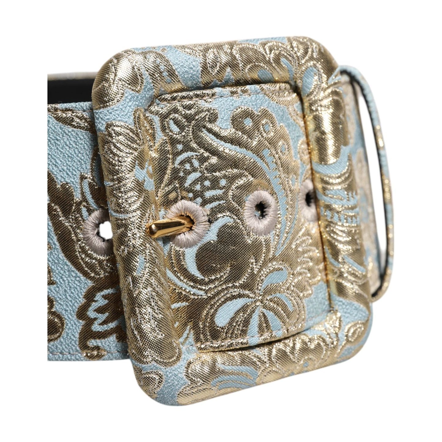 Dolce & Gabbana Multicolor Floral Jacquard Wide Waist Belt WMB489-75