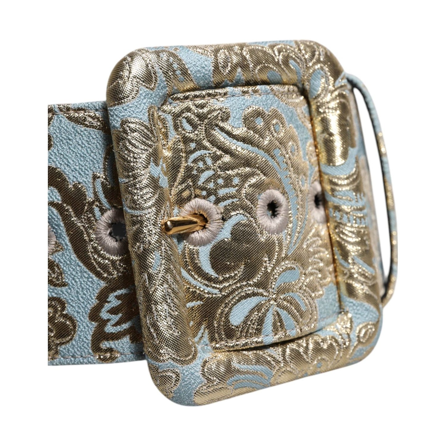 Dolce & Gabbana Multicolor Floral Jacquard Wide Waist Belt WMB489-75