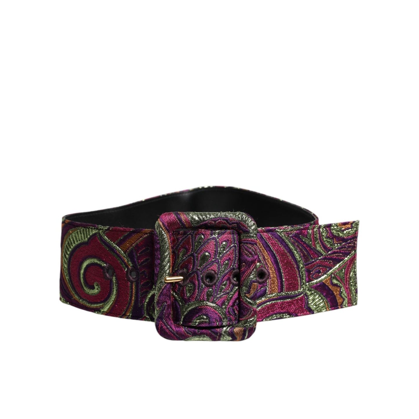 Dolce & Gabbana Multicolor Floral Jacquard Wide Waist Belt WMB494-75