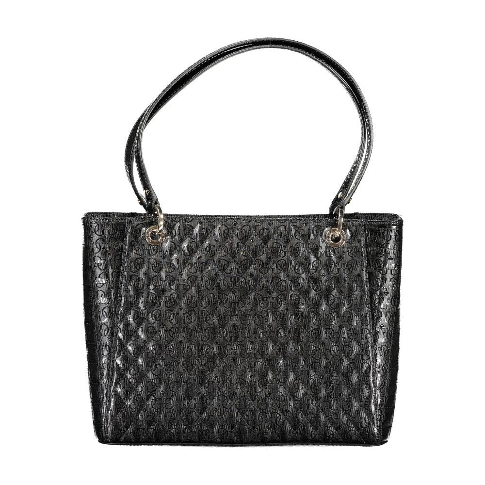 Guess Jeans Black Polyethylene Handbag Guess Jeans Dark Slate Gray