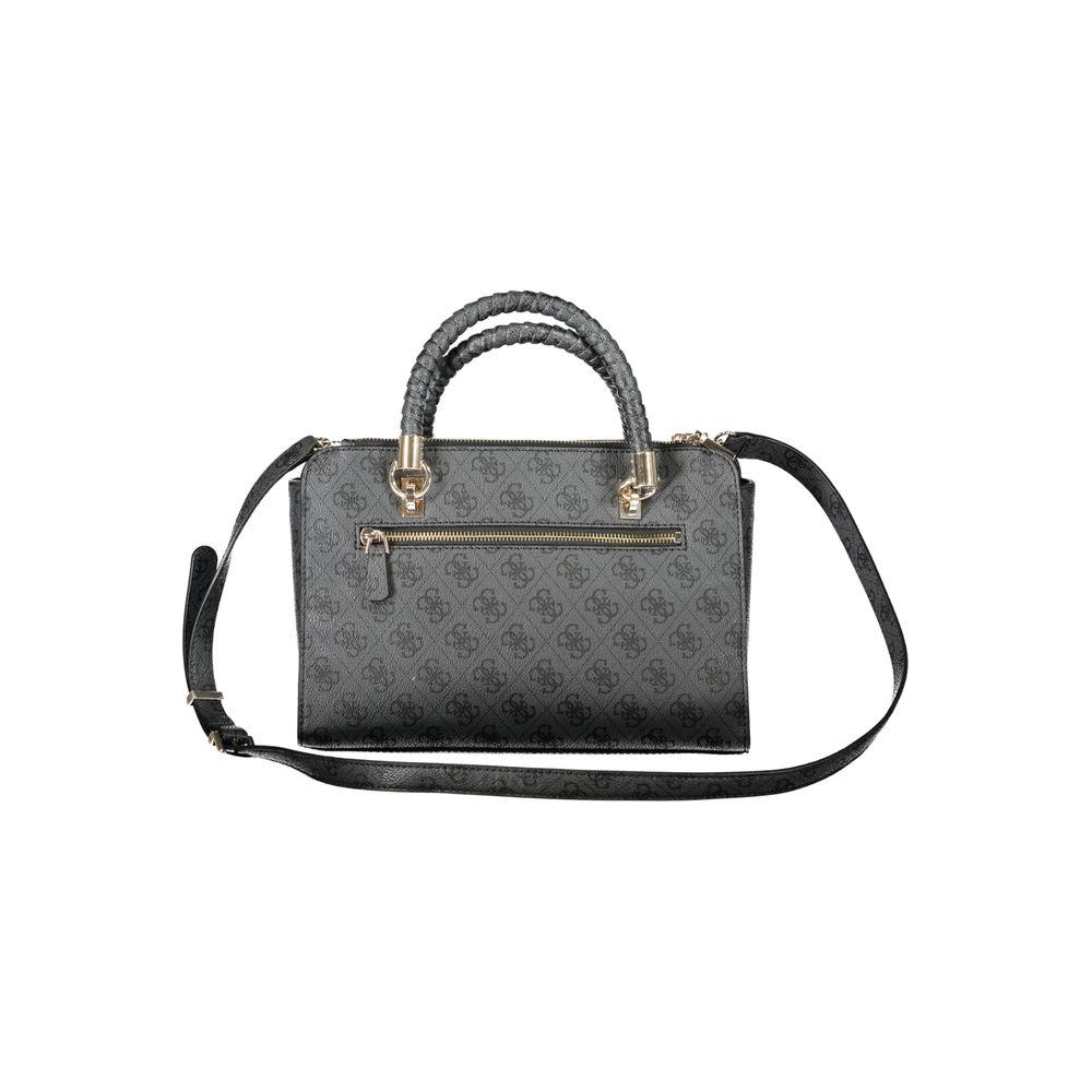 Guess Jeans Black Polyethylene Women Handbag Guess Jeans Dim Gray