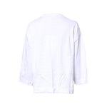 Love Moschino White Graphic Print Cotton Long Sleeves T-shirt TSH878604-42