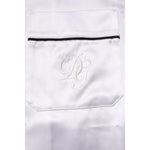 Dolce & Gabbana White Satin Silk Men Pajama Set Sleepwear KOS2290-38