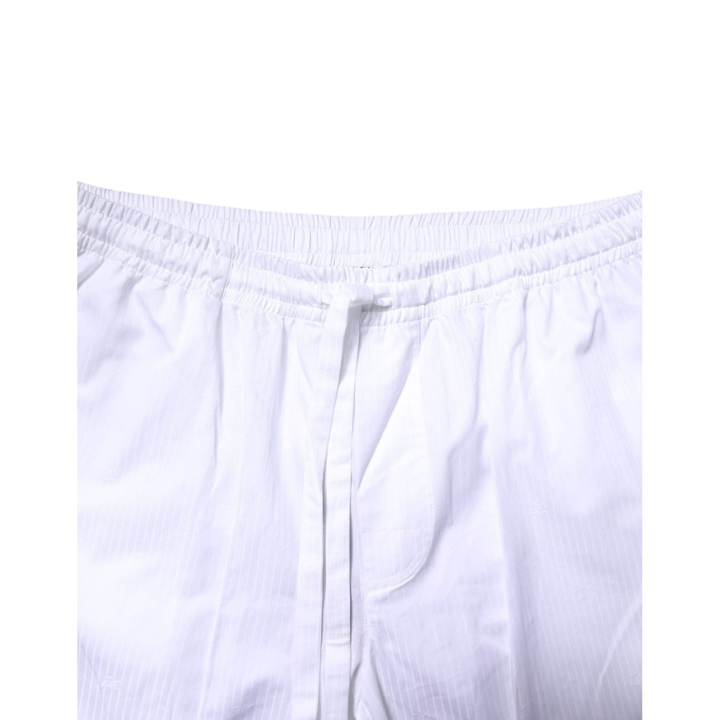 Dolce & Gabbana White Cotton Shirt Pants Pajama Set Sleepwear KOS2293-38