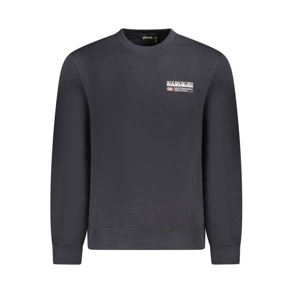 Napapijri Black Cotton Men Sweater NA-35688-S