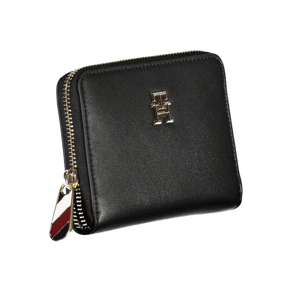 Tommy Hilfiger Elegant Black Multi-Compartment Wallet Tommy Hilfiger Dark Slate Gray