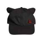 Dolce & Gabbana Black Cotton Logo Patch 6 Panels Baseball Cap HAT9848-60