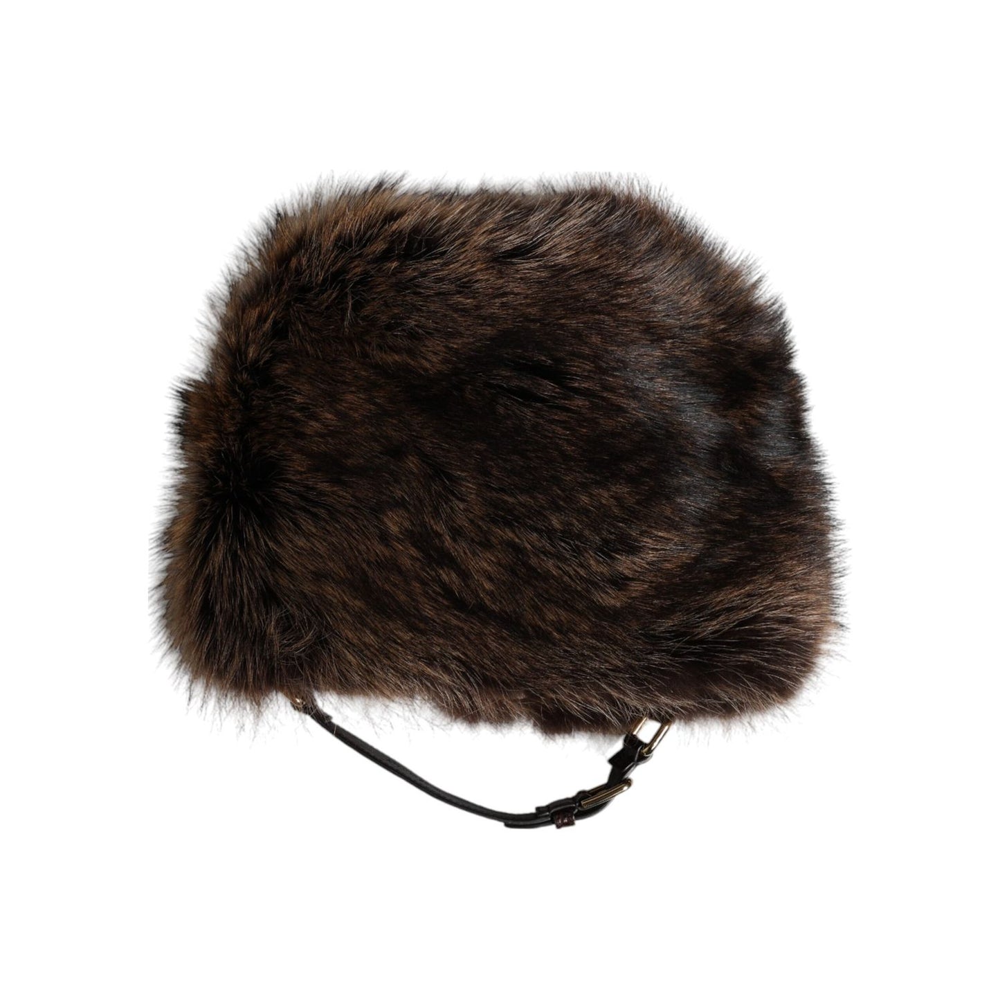 Dolce & Gabbana Brown Fur Women Bucket Hat