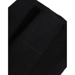 Dolce & Gabbana Black Cashmere Knitted Neck Warmer Foulard Scarf HAT9663