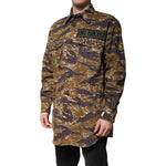 Dolce & Gabbana Brown Leopard Cotton Collared Coat Jacket JKT4126-48