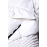 Dolce & Gabbana White Nylon Full Zip Cropped Bomber Jacket JKT4133-48