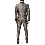 Dolce & Gabbana Multicolor Jacquard Single Breasted 3 Piece Suit KOS2275-46
