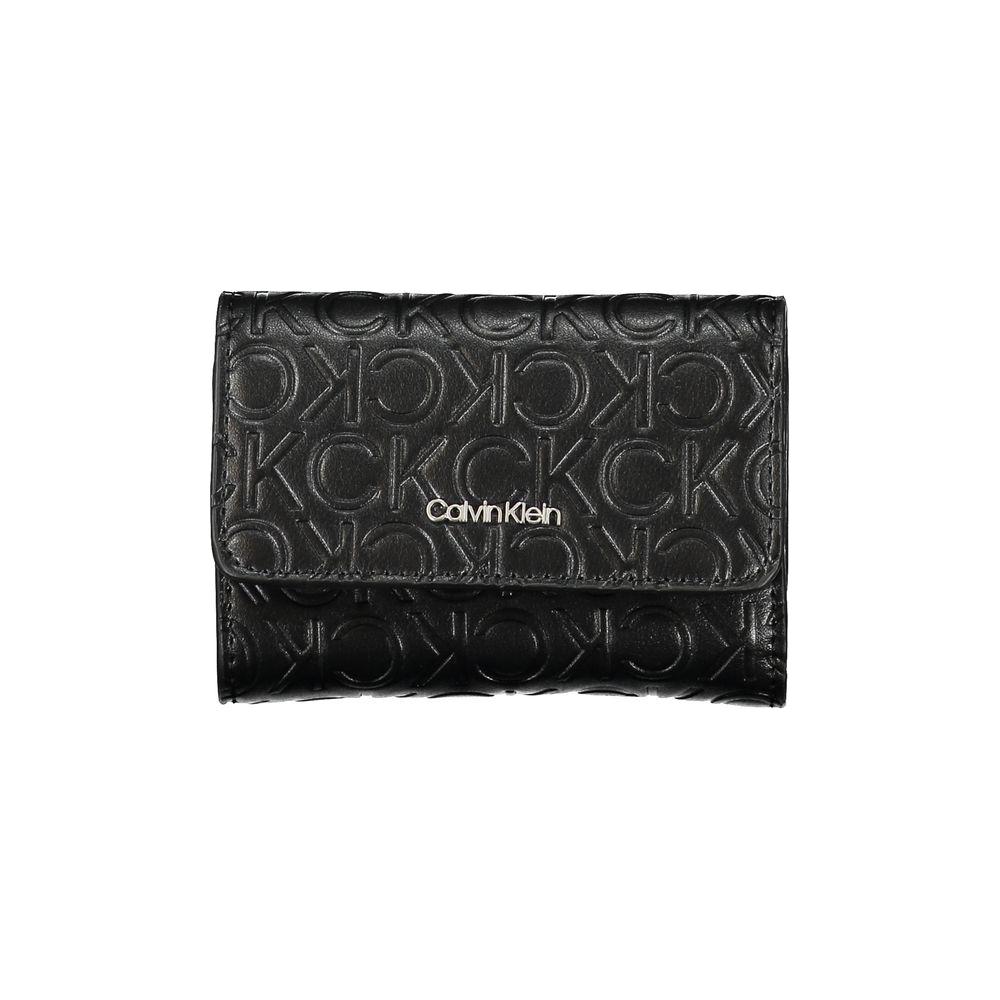 Calvin Klein Sleek Black Double-Compartment Wallet Calvin Klein Dark Slate Gray