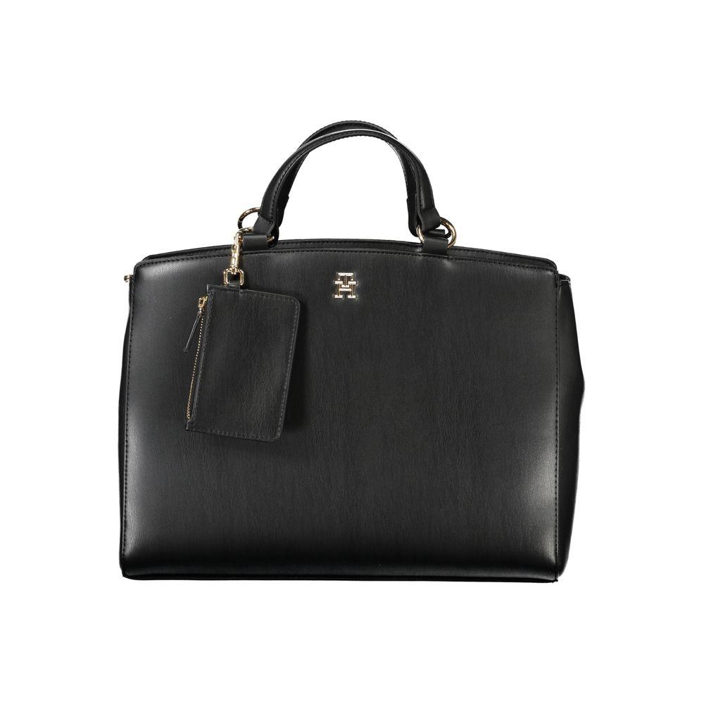 Tommy Hilfiger Black Polyethylene Women Handbag Tommy Hilfiger Dark Slate Gray