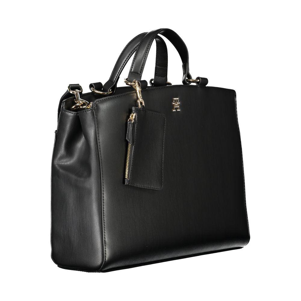 Tommy Hilfiger Black Polyethylene Women Handbag Tommy Hilfiger Dark Slate Gray