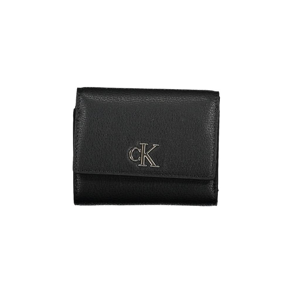 Calvin Klein Black Polyester Women Wallet Calvin Klein Dark Slate Gray