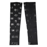 Dolce & Gabbana Black DG Logo Monogram Wool Stretch Arm Sleeves SCS2262