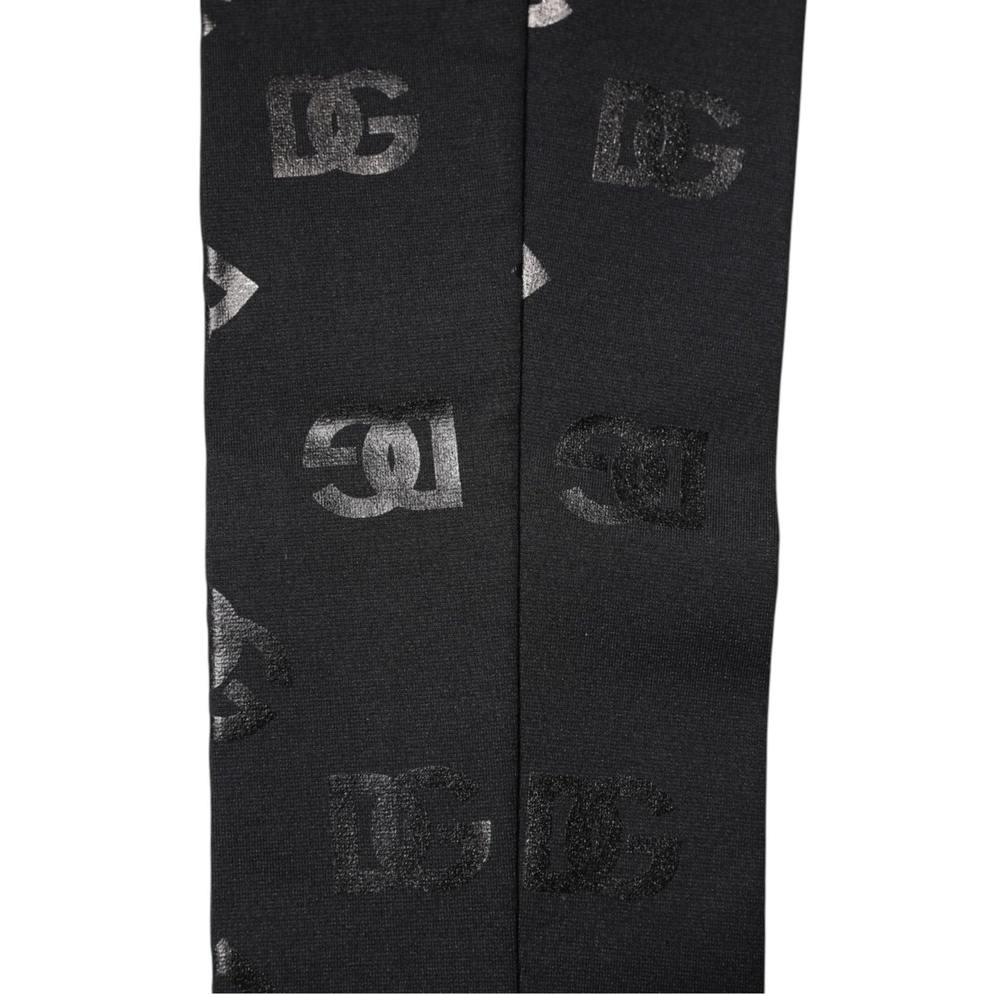 Dolce & Gabbana Black DG Logo Monogram Wool Stretch Arm Sleeves SCS2262