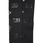 Dolce & Gabbana Black DG Logo Monogram Wool Stretch Arm Sleeves SCS2262