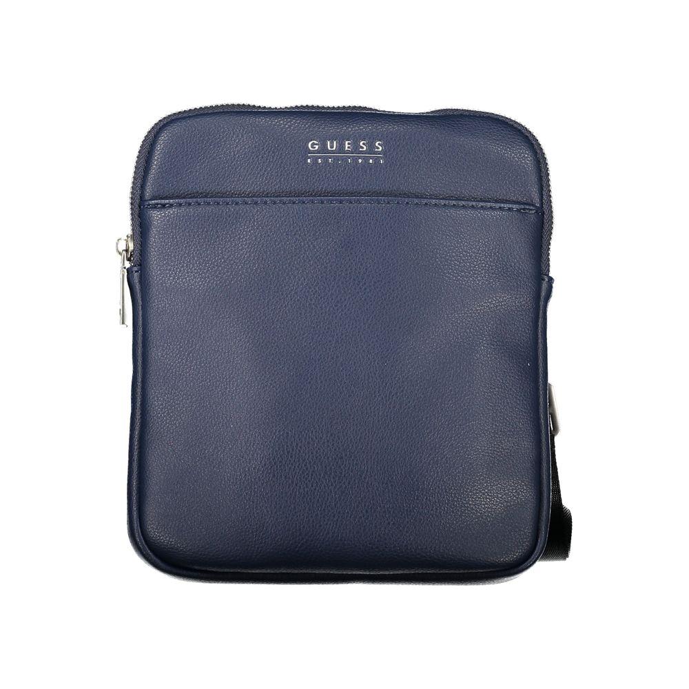 Sleek Guess Jeans blue shoulder bag with adjustable strap and ample storage