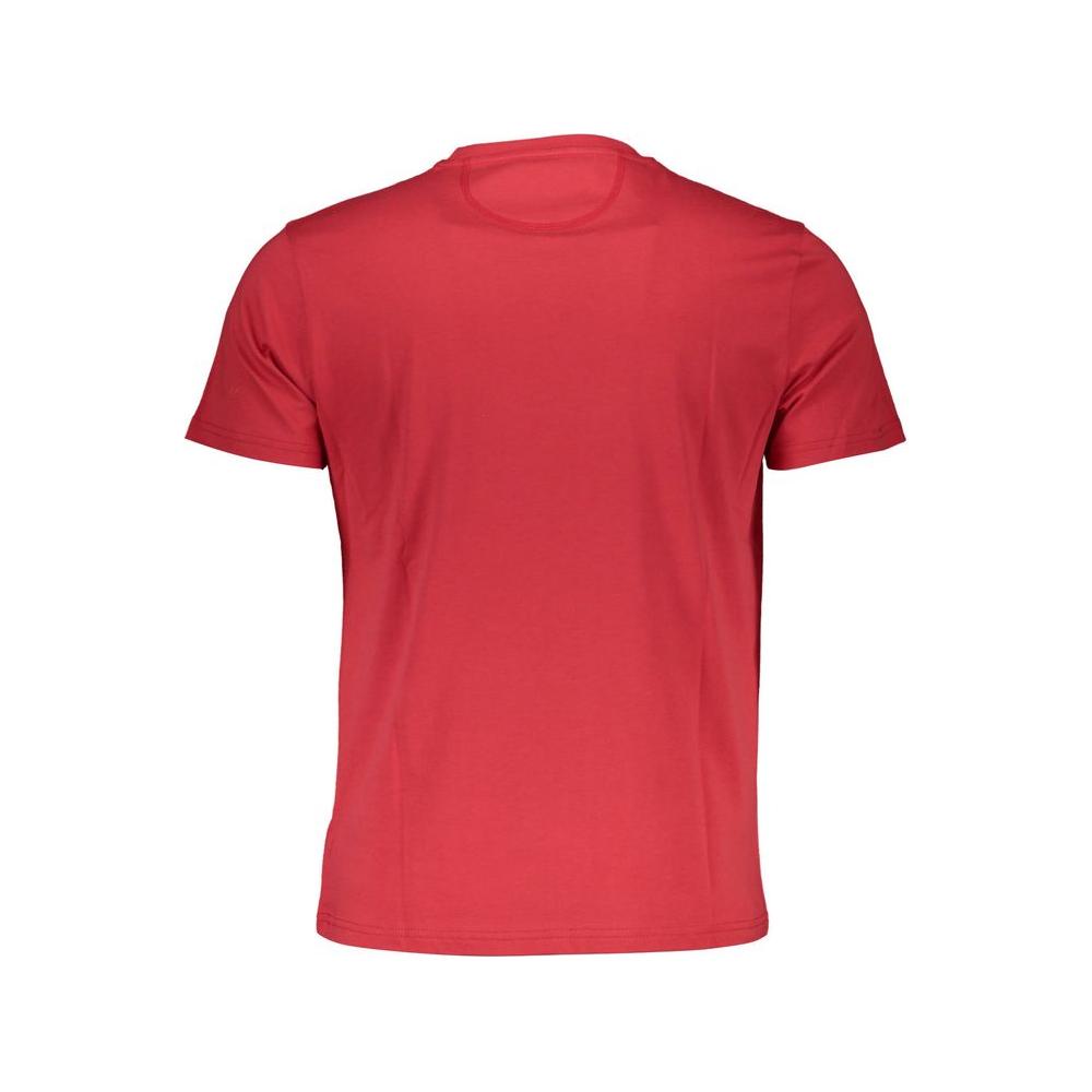 La Martina Red Cotton Men T-Shirt La Martina Maroon