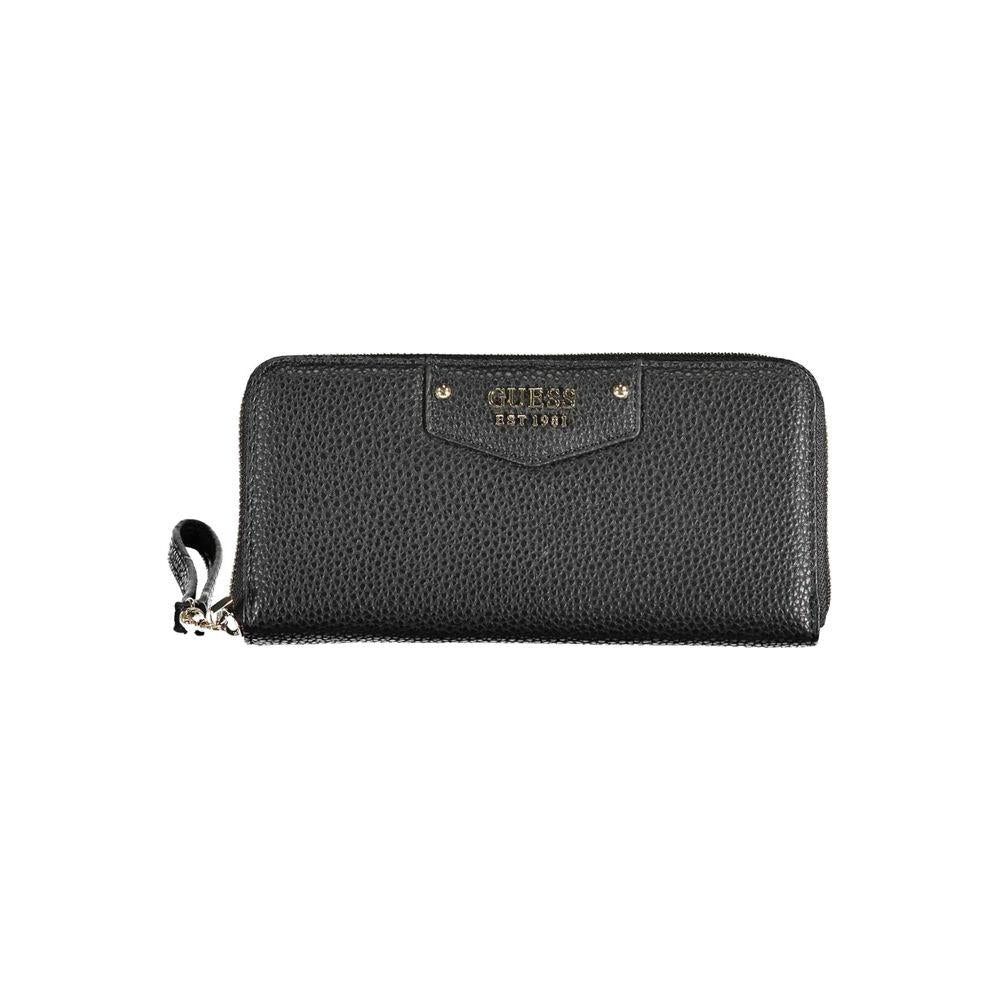 Guess Jeans Black Polyethylene Women Wallet Guess Jeans Dark Slate Gray