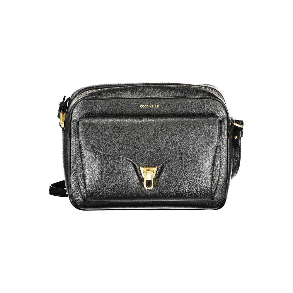 Coccinelle Black Leather Women Handbag Coccinelle Dark Slate Gray