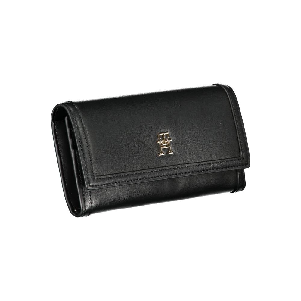 Tommy Hilfiger Elegant Black Dual-Compartment Wallet Tommy Hilfiger Dark Slate Gray
