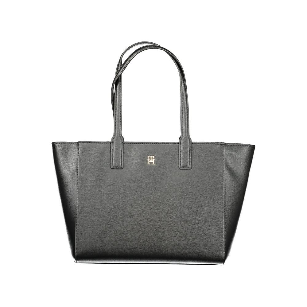 Tommy Hilfiger Black Recycled Polyester Women Handbag