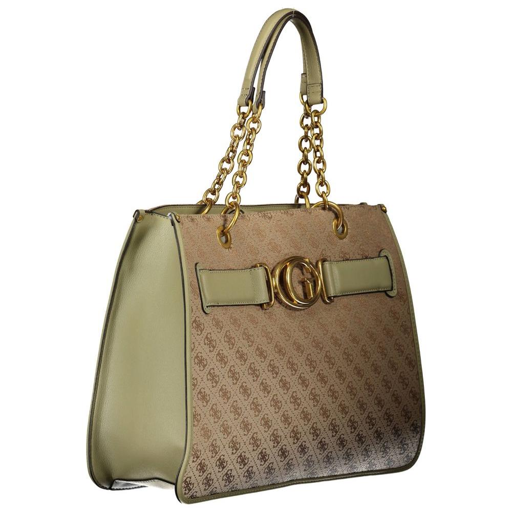 Guess Jeans Green Polyester Women Handbag