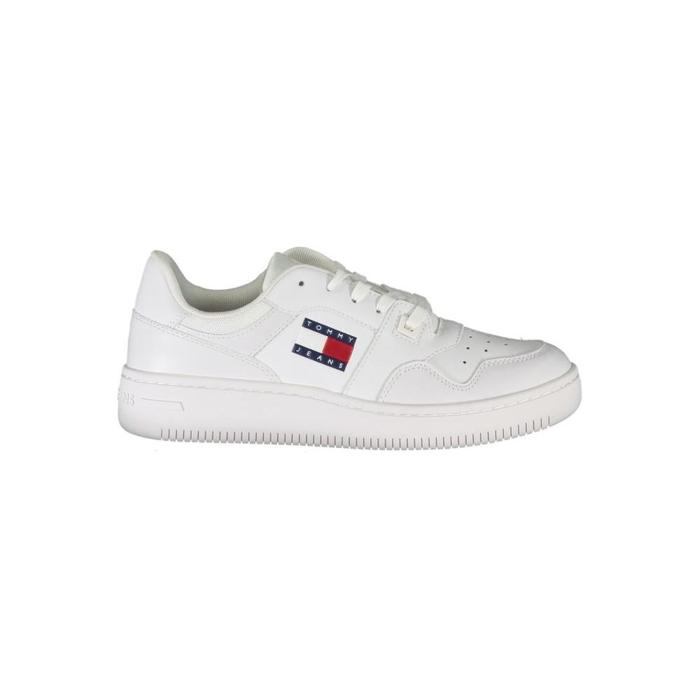 Tommy Hilfiger White Leather Women Sneaker