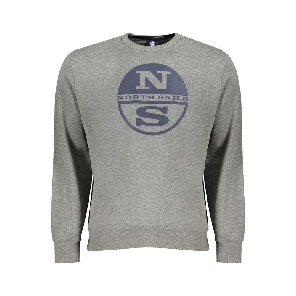 North Sails Brown Cotton Men Sweater